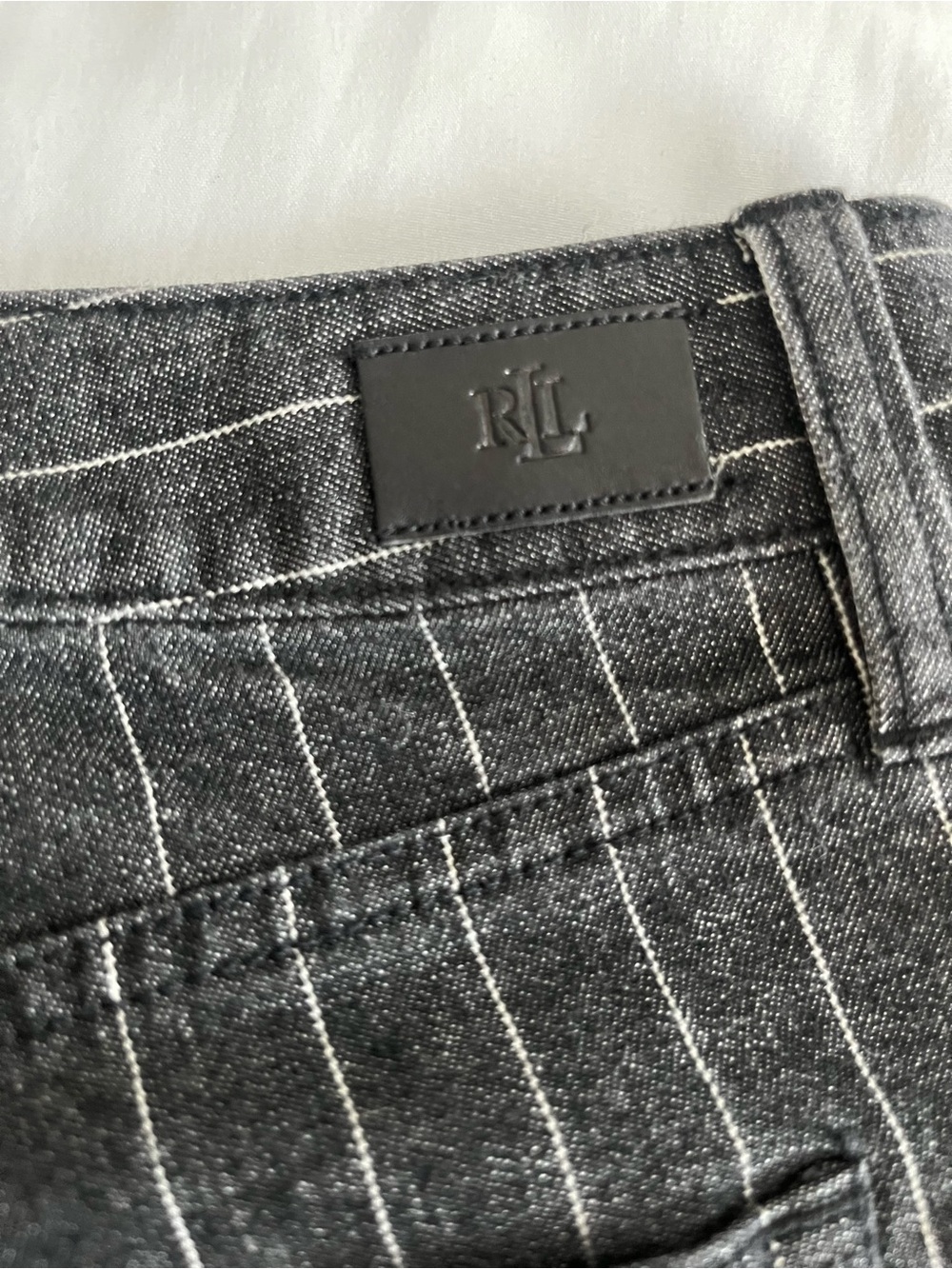 Lauren Ralph Lauren Black Pinstripe Jeans - Picture 11 of 11